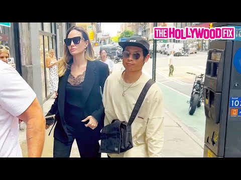 Angelina Jolie's Bodyguard Slams The Door In Her Son's Face While Out Shopping In New York, NY