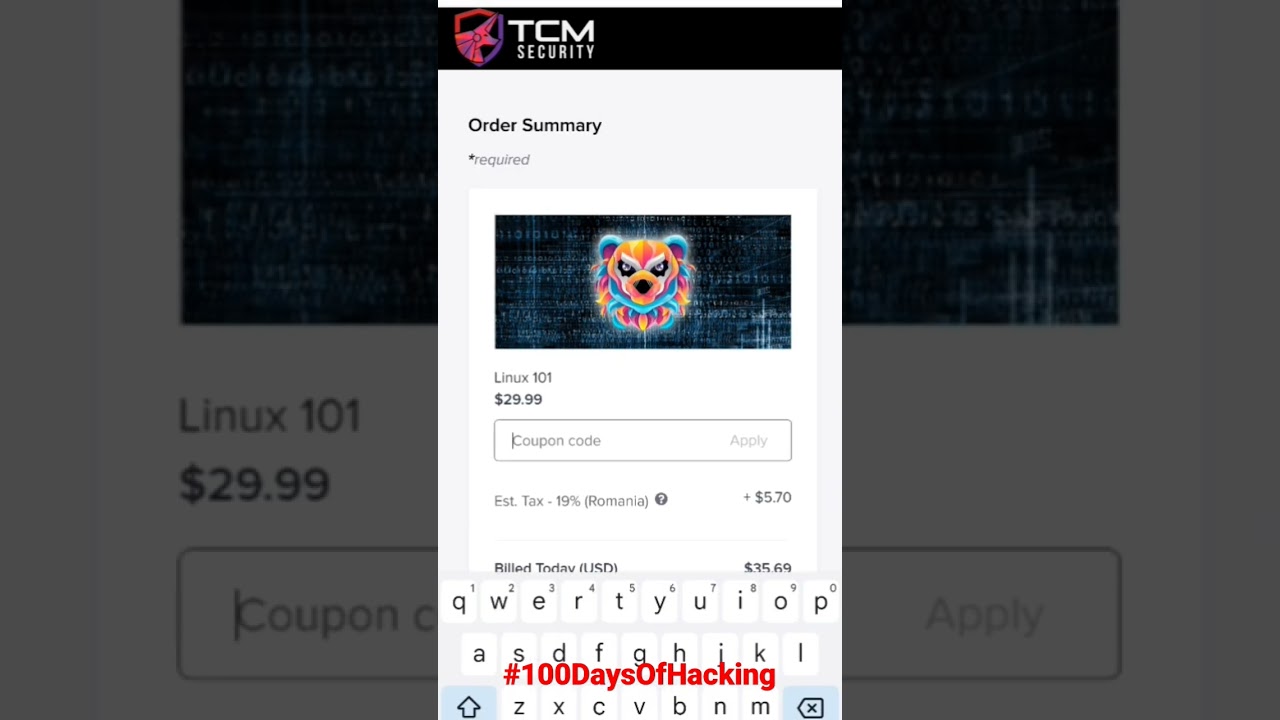 Day 026/100 The Linux 101 Course by TCM Academy is on sale for just 1