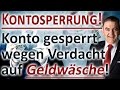 Kontosperrung! Konto gesperrt wegen Verdacht auf ...