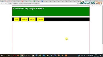 Simple Website Layout Tutorial using HTML5-CSS Part-4.01 - Tutorial Rays