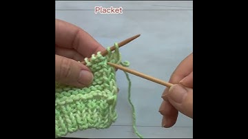 How to Knit the Placket of a Sweater Shorts
