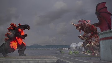 GODZILLA PS4 king of kaiju mode burning godzilla