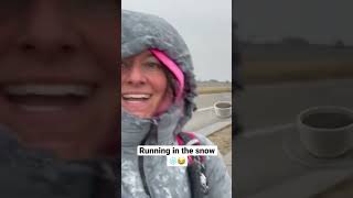 Running in the snow to get a cup of coffee! #shorts #singlemomvlog #dailyvlogger