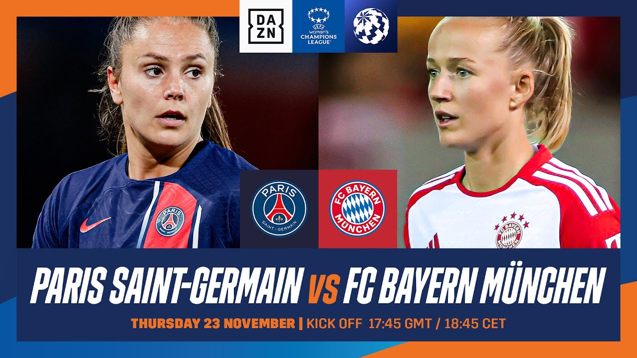 PSG - FC Bayern München UEFA Womens Champions League 2023-24 Spieltag 2 Ganzes Spiel