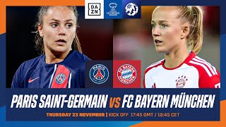 Thumbnail for PSG - FC Bayern München | UEFA Women's Champions League 2023-24 Spieltag 2 Ganzes Spiel