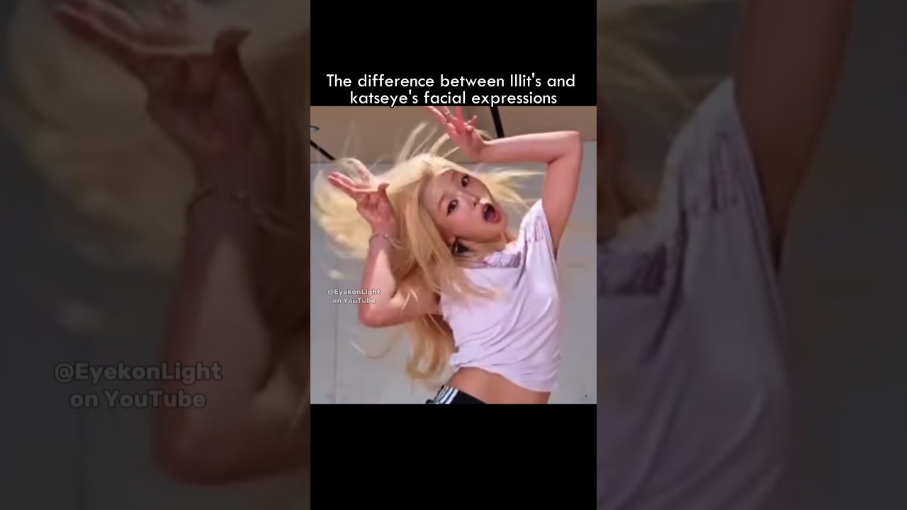 yoonchae and her animated look #katseye #illit #shorts