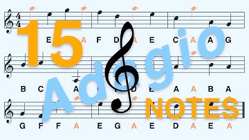 G Clef (Treble Clef): Learn to Read the A Note in Less Than 2 Minutes - Adagio, 15 Notes