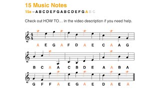 Learn to read music notes in less than 2 minutes: A (15 notes, G (treble) clef - 2024)