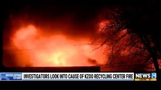 Cause of large fire at Kalamazoo metal recycling plant not yet known