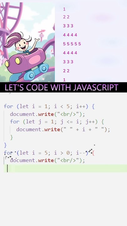 Number pattern program in javascript | javascript tutorial for ...