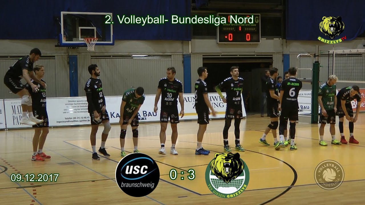 2. Volleyball- Bundesliga Nord – Heimspiel des USC Braunschweig am 09.12.2017