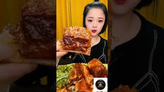 أسرع اكل لحم في العالم اكل كوري fast eating korean mukbang in the world 😋😋😃