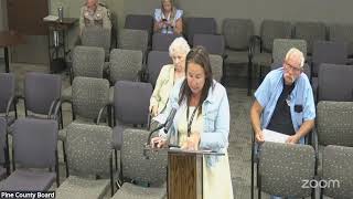 Pine County Board Meeting - July 7th, 2026