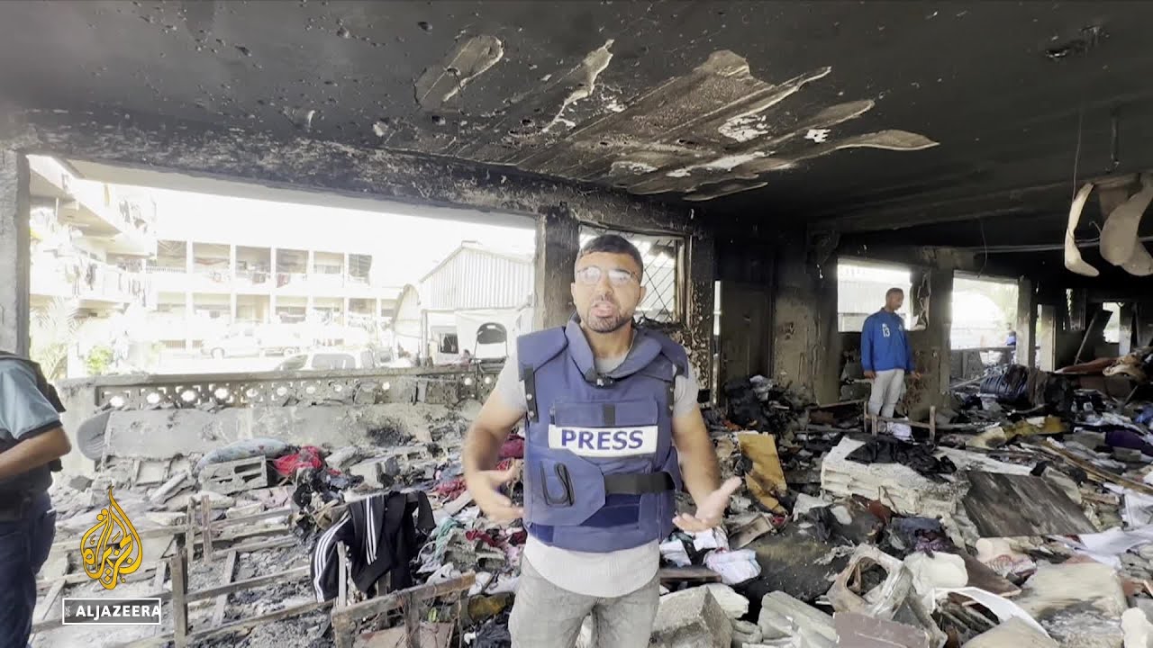 إسرائيل تستهدف مدرسة مليئة بالفلسطينيين النازحين، ما أسفر عن مقتل 11 شخصاً على الأقل