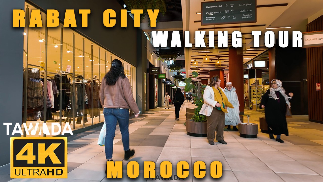 RABAT City 4K UHD Walking Tour, Morocco 🇲🇦