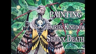Painting Fairies Kingdom challenge on Character Design Challenge ! The Sphinx Death's Head Butterfly