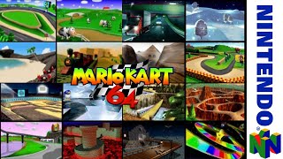 All Tracks - Mario Kart 64 Longplay - No Commentary [Nintendo 64]