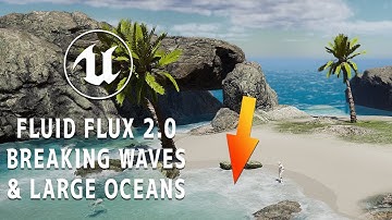 AMAZING: Unreal Engine 5 Fluid Flux 2.0 Breaking Waves & Large Oceans Demo