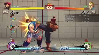 USF4 Akuma: Tatsu sweep routes on Abel