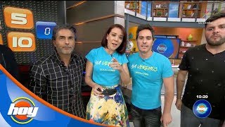 Fernanda Castillo y Mauricio Ochmann en Piensa rápido | Hoy