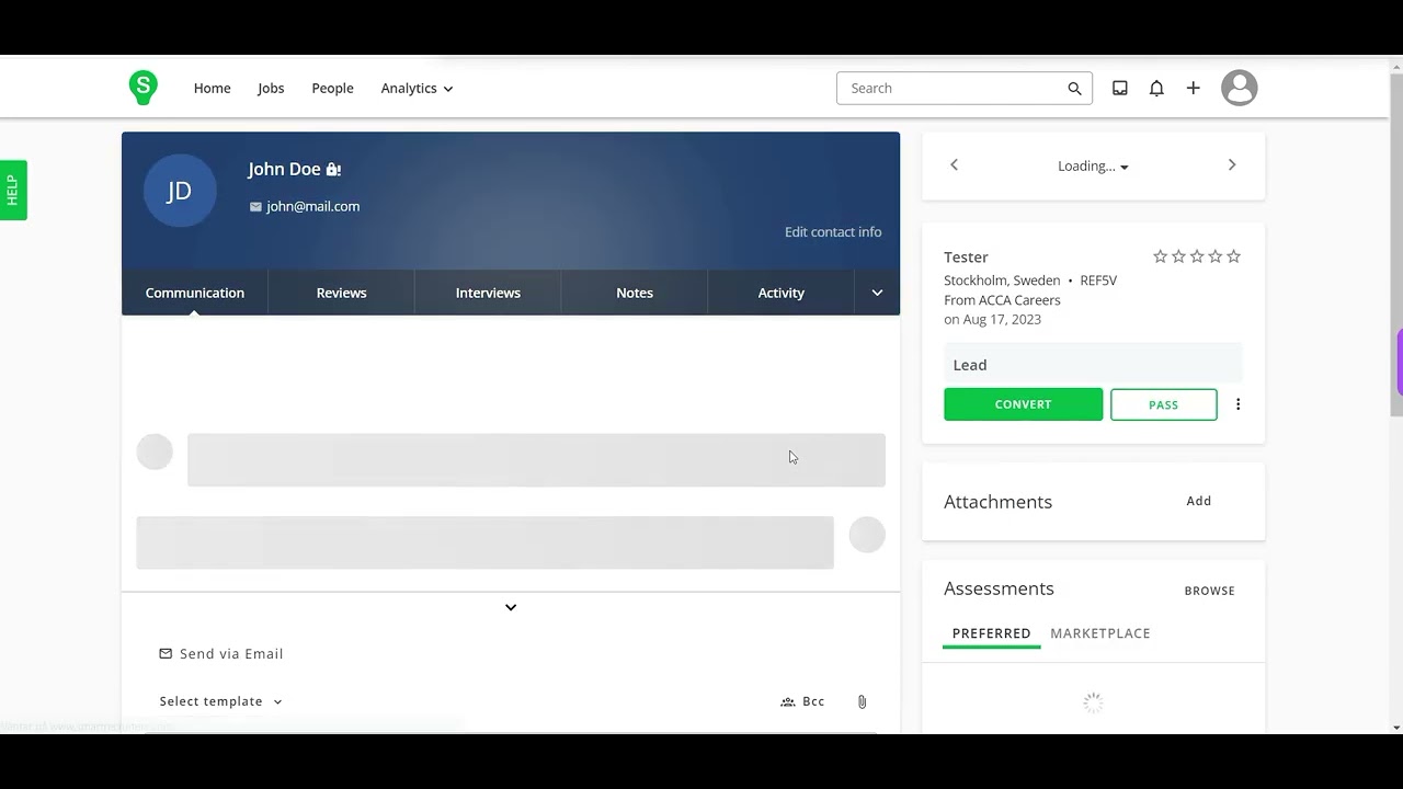 Refensa and Smartrecruiters