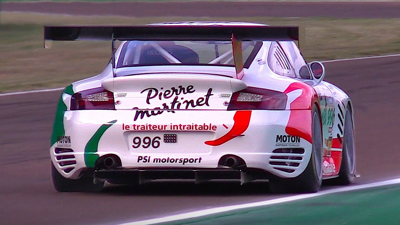 Onboard the 2003 Porsche 996 GT2-R Bi-Turbo racecar racing at Imola circuit *PURE Sounds*