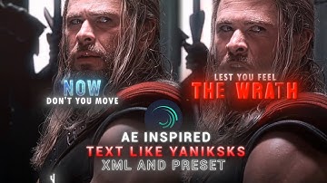 @yaniksksks  like text in Alight motion xml + preset