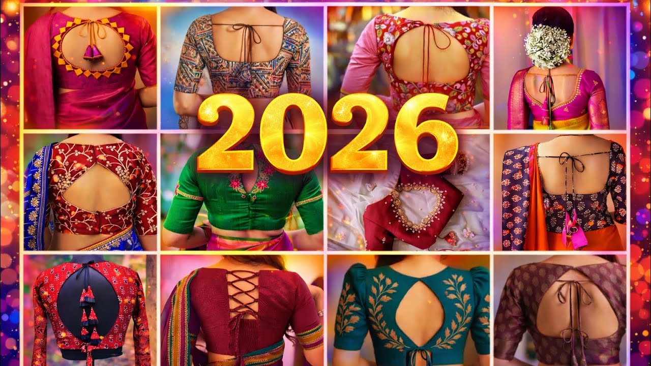 Top 10+ Latest Back Neck Blouse Designs | Blouse Back Design | New Blouse Designs