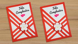 🌺 DIY Tarjeta de cumpleaños 🥰 Beautiful Handmade Birthday card 🥳