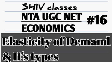 Elasticity of demand & It