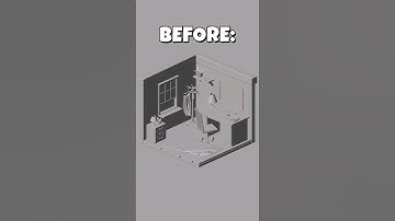 Before and After #shorts #shortvideo #blender #3d #model #render #beforeandafter #preview #animation