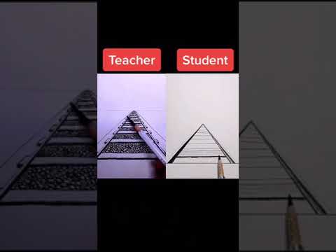 Teacher vs Student drawing challenge #drawing #art #19