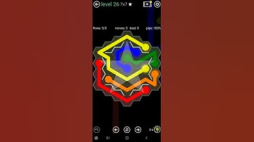 How To Solve Flow Free Hexes Courtyard Pack Level 26 7x7 Board Walk Through Solution Walkthrough