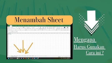 cara menambah sheet baru di excel | microsoft excel worksheet