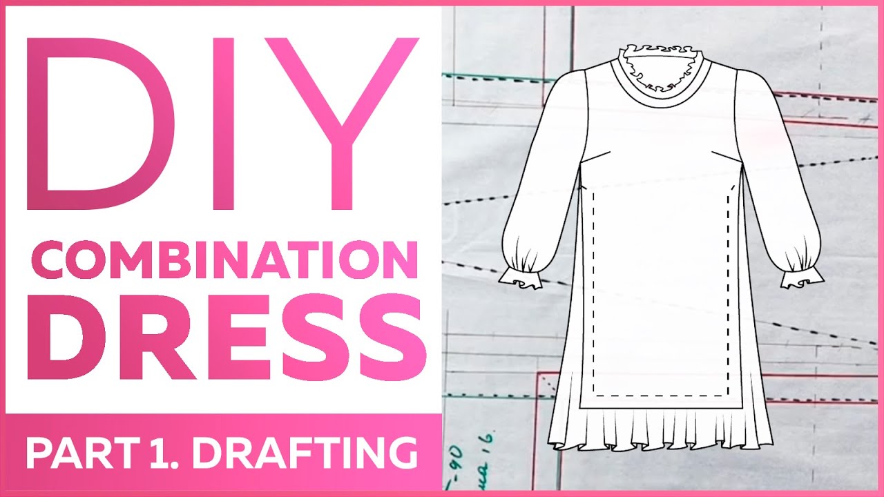 Combination dress with gores and ruffles. Part 1. Drafting Irina ...