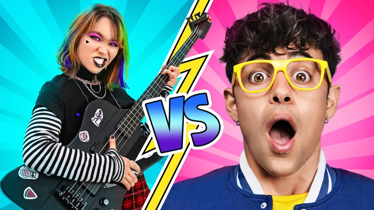 ROCK STAR vs NERD || How to become POPULAR at school by La La Life GOLD