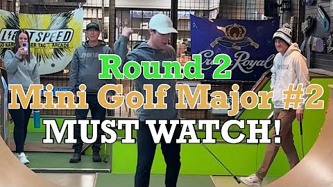 Mini Golf Major #2 ROUND 2 - Can someone make a comeback? - MUST WATCH!
