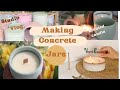 See how i made these concrete jarslaunch my candle making and body butter business with me