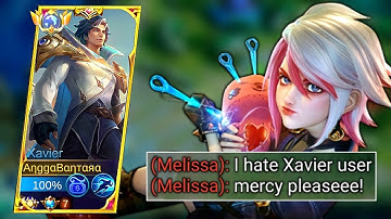 NO MORE!! META HERO MELISSA | GLOBAL XAVIER BUILD & EMBLEM COUNTER HERO MELISSA - MOBILE LEGENDS