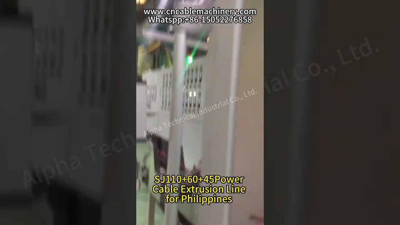 SJ110 60 45 Power Cable Extrusion Line For Philippines