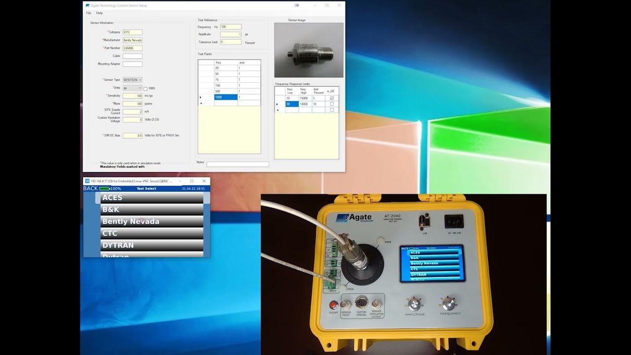 Calibrating Bently Nevada sensor 330400 using AT2040 Portable Vibration Calibrator. YouTube