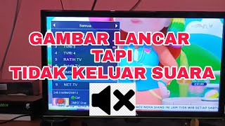 MENGATASI SIARAN TV DIGITAL GAMBAR LANCAR TAPI TIDAK KELUAR SUARA