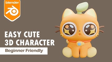 Creating Cute 3D Character in Blender - Easy for Beginners!