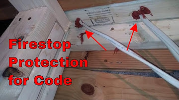 Fireblocking | Firestop a wall for inspection | diy fireblocking and penetrations