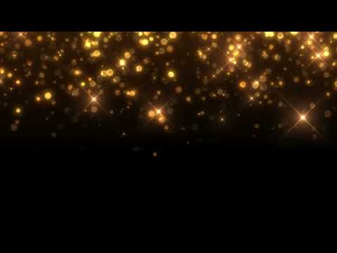 Falling Golden Glitter Particles Light Background Video
