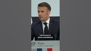 Macron Says No Lifting of Russia Sanctions Until Peace