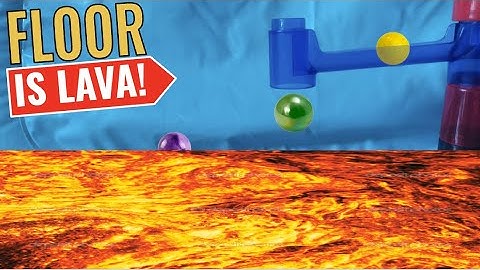 Marble Race BUT THE FLOOR IS LAVA!