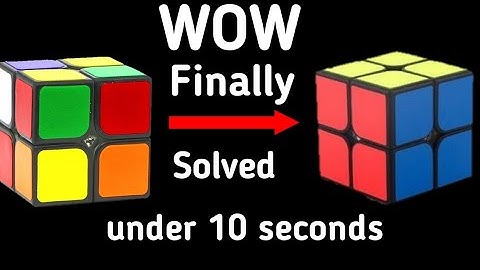 Finally solved 2x2 cube in under 10 seconds with ortega method.