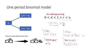 1.1 One period binomial Model