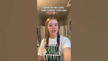 my curly hair routine! 🎀 | #shorts #trending #relatable #viral